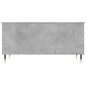 vidaXL Tavolino Salotto Grigio Cemento 90x44,5x45 cm Legno Multistrato