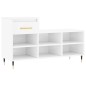 vidaXL Scarpiera Bianco Lucido 102x36x60 cm in Legno Multistrato vidaXL Scarpiera Bianco Lucido 102x36x60 cm in Legno Multistrato