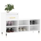 vidaXL Scarpiera Bianco Lucido 102x36x60 cm in Legno Multistrato vidaXL Scarpiera Bianco Lucido 102x36x60 cm in Legno Multistrato