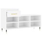 vidaXL Scarpiera Bianco Lucido 102x36x60 cm in Legno Multistrato vidaXL Scarpiera Bianco Lucido 102x36x60 cm in Legno Multistrato