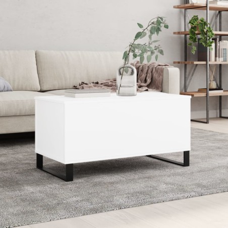 vidaXL Tavolino da Salotto Bianco 90x44,5x45 cm in Legno Multistrato