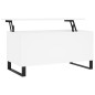 vidaXL Tavolino da Salotto Bianco 90x44,5x45 cm in Legno Multistrato