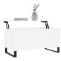 vidaXL Tavolino da Salotto Bianco 90x44,5x45 cm in Legno Multistrato