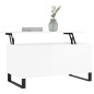 vidaXL Tavolino Salotto Bianco Lucido 90x44,5x45 cm Legno Multistrato