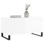 vidaXL Tavolino Salotto Bianco Lucido 90x44,5x45 cm Legno Multistrato