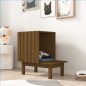 Casetta per Gatti Miele 60x36x60 cm in Legno Massello di Pino Casetta per Gatti Miele 60x36x60 cm in Legno Massello di Pino