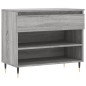 vidaXL Scarpiera Grigio Sonoma 70x36x60 cm in Legno Multistrato vidaXL Scarpiera Grigio Sonoma 70x36x60 cm in Legno Multistrato