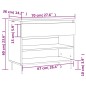 vidaXL Scarpiera Grigio Sonoma 70x36x60 cm in Legno Multistrato vidaXL Scarpiera Grigio Sonoma 70x36x60 cm in Legno Multistrato