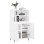 vidaXl Credenza Alta Bianca 60x36x110 cm in Legno Multistrato vidaXl Credenza Alta Bianca 60x36x110 cm in Legno Multistrato