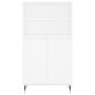 vidaXl Credenza Alta Bianca 60x36x110 cm in Legno Multistrato vidaXl Credenza Alta Bianca 60x36x110 cm in Legno Multistrato