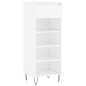 vidaXL Scarpiera Bianco Lucido 40x36x105 cm in Legno Multistrato vidaXL Scarpiera Bianco Lucido 40x36x105 cm in Legno Multistrato