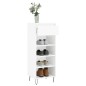 vidaXL Scarpiera Bianco Lucido 40x36x105 cm in Legno Multistrato vidaXL Scarpiera Bianco Lucido 40x36x105 cm in Legno Multistrato