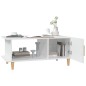 vidaXL Tavolino da Salotto Bianco 90x50x40 cm in Legno Multistrato vidaXL Tavolino da Salotto Bianco 90x50x40 cm in Legno Multistrato