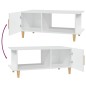 vidaXL Tavolino da Salotto Bianco 90x50x40 cm in Legno Multistrato vidaXL Tavolino da Salotto Bianco 90x50x40 cm in Legno Multistrato