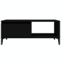 Tavolino da Salotto Nero 90x50x36,5 cm in Legno Multistrato Tavolino da Salotto Nero 90x50x36,5 cm in Legno Multistrato