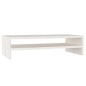vidaXL Supporto per Monitor Bianco 50x24x13 cm Legno Massello di Pino vidaXL Supporto per Monitor Bianco 50x24x13 cm Legno Massello di Pino