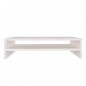 vidaXL Supporto per Monitor Bianco 50x24x13 cm Legno Massello di Pino vidaXL Supporto per Monitor Bianco 50x24x13 cm Legno Massello di Pino