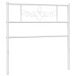 vidaXL Testiera in Metallo Bianco 100 cm vidaXL Testiera in Metallo Bianco 100 cm