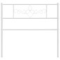 vidaXL Testiera in Metallo Bianco 100 cm vidaXL Testiera in Metallo Bianco 100 cm