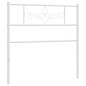 vidaXL Testiera in Metallo Bianco 100 cm vidaXL Testiera in Metallo Bianco 100 cm