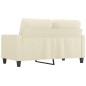 vidaXL Divano a 2 Posti Crema 120 cm in Similpelle vidaXL Divano a 2 Posti Crema 120 cm in Similpelle