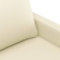 vidaXL Divano a 2 Posti Crema 120 cm in Similpelle vidaXL Divano a 2 Posti Crema 120 cm in Similpelle
