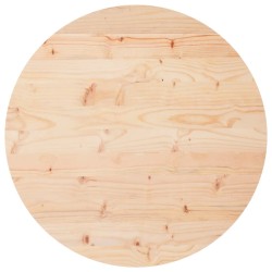 vidaXL Piano Tavolo Rotondo Ø60x3 cm in Legno Massello di Pino