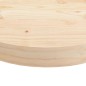 vidaXL Piano Tavolo Rotondo Ø60x3 cm in Legno Massello di Pino