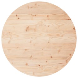 vidaXL Piano Tavolo Rotondo Ø80x3 cm in Legno Massello di Pino