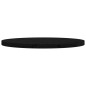 vidaXL Piano Tavolo Rotondo Nero Ø80x3 cm in Legno Massello di Pino