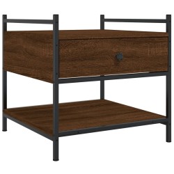 vidaXL Tavolino da Salotto Rovere Marrone 50x50x50cm Legno Multistrato
