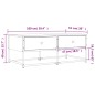 vidaXL Tavolino Salotto Rovere Marrone 100x51x40 cm Legno Multistrato