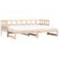 vidaXL Divano Letto con Letto Estraibile 90x190 cm Legno Massello Pino vidaXL Divano Letto con Letto Estraibile 90x190 cm Legno Massello Pino