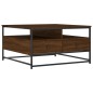 vidaXL Tavolino da Salotto Rovere Marrone 80x80x45cm Legno Multistrato