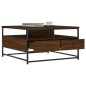 vidaXL Tavolino da Salotto Rovere Marrone 80x80x45cm Legno Multistrato
