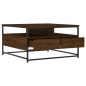vidaXL Tavolino da Salotto Rovere Marrone 80x80x45cm Legno Multistrato