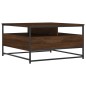 vidaXL Tavolino da Salotto Rovere Marrone 80x80x45cm Legno Multistrato