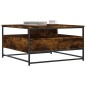 vidaXL Tavolino da Salotto Rovere Fumo 80x80x45 cm Legno Multistrato