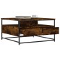 vidaXL Tavolino da Salotto Rovere Fumo 80x80x45 cm Legno Multistrato
