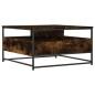 vidaXL Tavolino da Salotto Rovere Fumo 80x80x45 cm Legno Multistrato