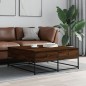 vidaXL Tavolino Salotto Rovere Marrone 100x99x40 cm Legno Multistrato