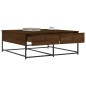 vidaXL Tavolino Salotto Rovere Marrone 100x99x40 cm Legno Multistrato
