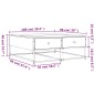vidaXL Tavolino Salotto Rovere Marrone 100x99x40 cm Legno Multistrato