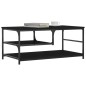 vidaXL Tavolino da Salotto Nero 90x49x40 cm in Legno Multistrato