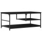 vidaXL Tavolino da Salotto Nero 90x49x40 cm in Legno Multistrato