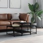 vidaXL Tavolino da Salotto Nero 102x60x45 cm in Legno Multistrato