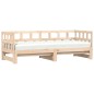 vidaXL Divano Letto con Letto Estraibile 90x200cm Legno Massello Pino