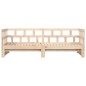 vidaXL Divano Letto con Letto Estraibile 90x200cm Legno Massello Pino