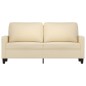 vidaXL Divano a 2 Posti Crema 140 cm in Tessuto vidaXL Divano a 2 Posti Crema 140 cm in Tessuto
