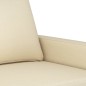 vidaXL Divano a 2 Posti Crema 140 cm in Tessuto vidaXL Divano a 2 Posti Crema 140 cm in Tessuto